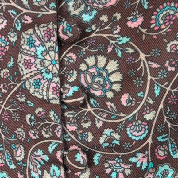 Renata by Renata Gasparian High Neck Floral Long Sleeve Maxi Dress Size L - Picture 8 of 11